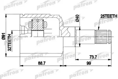 PATRON PCV9538 Шрус