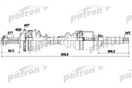 PATRON PDS0336 Полуось