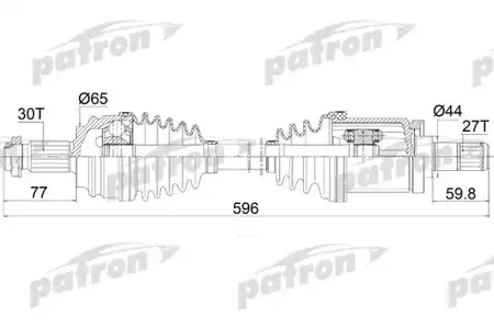 PATRON PDS0421 Полуось