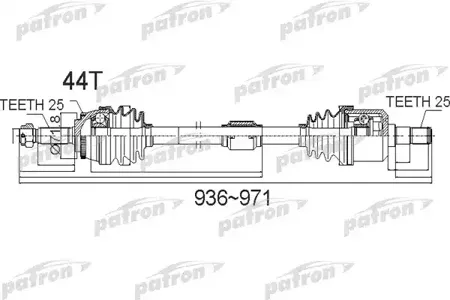 PATRON PDS0487 Полуось
