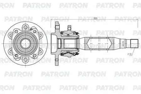 PATRON PDS0565 Вал приводной
