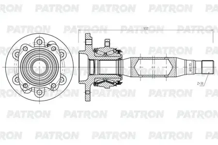 PATRON PDS0566 Вал приводной