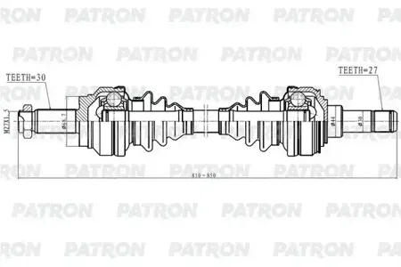 PATRON PDS0599 Полуось