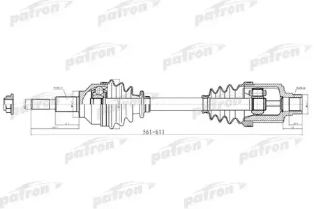 PATRON PDS2042 Полуось