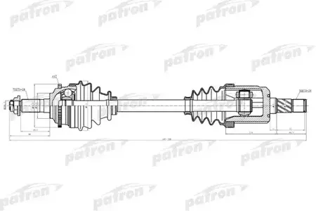 PATRON PDS3926 Полуось