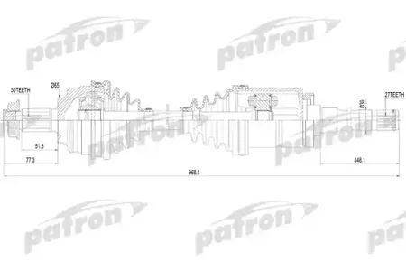 PATRON PDS7905 Полуось привода