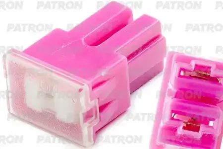 PATRON PFS109 Предохранитель блистер 1шт PFB Fuse (PAL293) 30A розовый 30x15.5x12.5mm