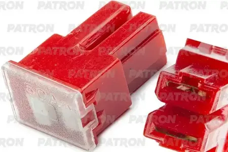 PATRON PFS111 Предохранитель блистер 1шт PFB Fuse (PAL293) 50A красный 30x15.5x12.5mm