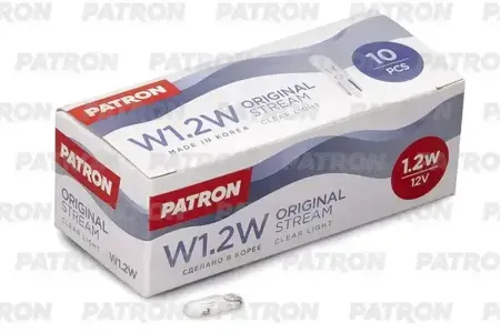 PATRON PLT51212 Лампа W1,2W 12V 1,2W W2x4,6d