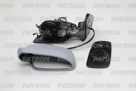 PATRON PMG4011M11 Зеркало наружное в сборе лев, электр, асферич, тониров, с подогр, грунт, больш VW: Golf I