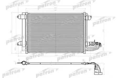 PATRON PRS1156 Радиатор VAG A3LEON Octavia 03- кондиционера