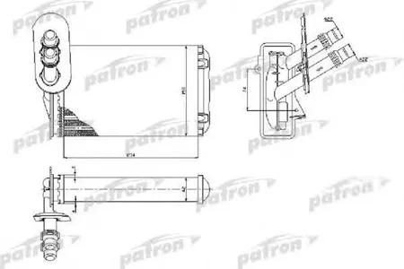 PATRON PRS2074 Радиатор автомобильный