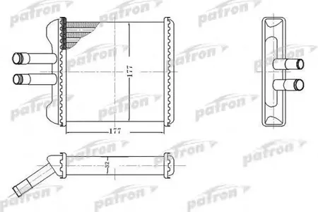 PATRON PRS2083 Радиатор автомобильный