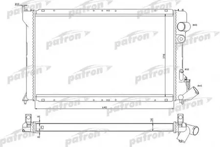 PATRON PRS3041 Радиатор автомобильный