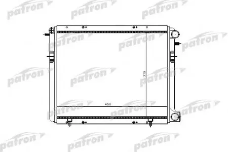 PATRON PRS3199 Радиатор паяный Renault : 19, Trafic 1.8-2.1D, 88-97