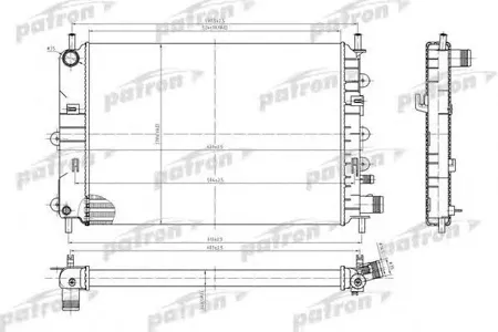 PATRON PRS3434 Радиатор автомобильный