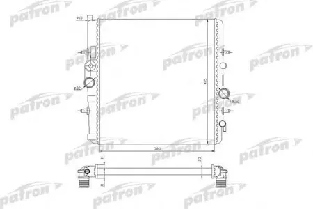 PATRON PRS3506 Радиатор автомобильный