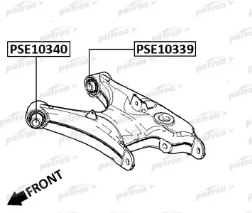 PATRON PSE10340 Сайлентблок рычага BMW 5 (E39)7 (E38 ) зад.подв.H-образн.пер.