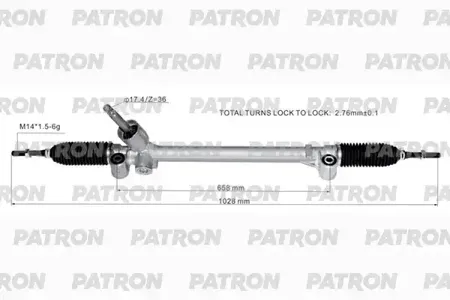 PATRON PSG1059 Рейка рулевая