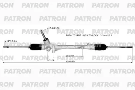 PATRON PSG1060 Рейка рулевая