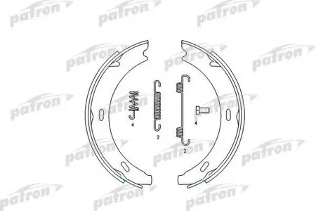 PATRON PSP196 Колодки торм.барабанные