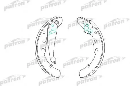 PATRON PSP409 Колодки торм.барабанные Audi 80 91-94, 80 AVANT 91-96, Seat INCA 95-,