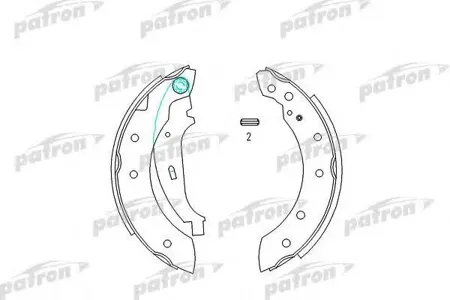 PATRON PSP519 Колодки торм.барабанные Citroen SAXO 96-03, XSARA 97-05, XSARA BREAK 97-05,