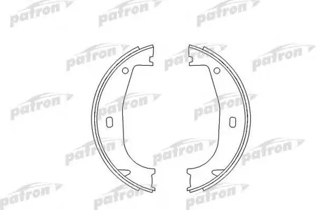 PATRON PSP546 Колодки торм.барабанные BMW 3 90-98, 3 Compact 94-00, 3 Touring 95-99, 3 кабрио 93-99, 3 купе 92-99, Z1 8