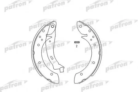 PATRON PSP567 Колодки торм.барабанные Citroen Berlingo 08-, Berlingo 96-, Berlingo фургон 08-,