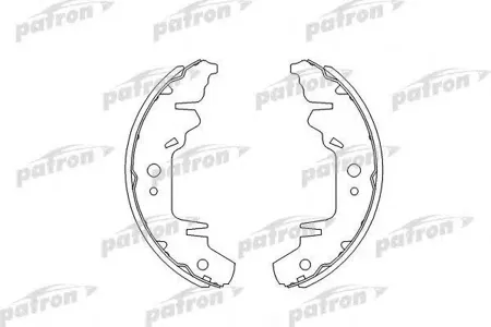 PATRON PSP568 Колодки торм.барабанные Chrysler Caravan 95-00, Voyager II 95-01, Voyager III 00-,