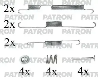PATRON PSRK0064 Комплект монтажный тормозных колодок барабанных Hyundai Coupe 96-02, Elantra 00-, Elantra СЕДАН 00-