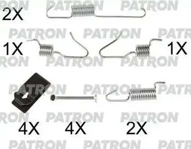 PATRON PSRK0107 Комплект монтажный тормозных колодок барабанных Nissan Qashqai (J10, JJ10) 07-, X-Trail (T31) 07-