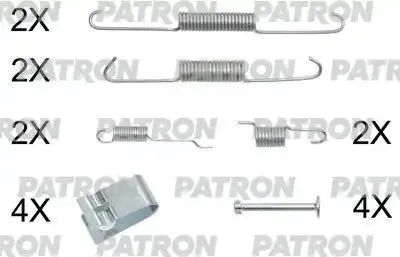 PATRON PSRK0160 Комплект монтажный тормозных колодок барабанных Nissan Almera ii 00