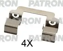 PATRON PSRK1298 Комплект монтажный тормозных колодок