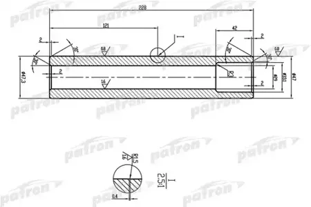 PATRON PTB3005 Вал торсиона