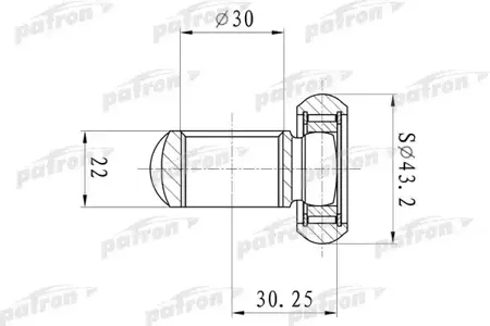PATRON PTD006 Трипод (Z:26, D:43.2mm) Alfa Romeo : 147156159166, Fiat : Bravo 07>Stilo 03>