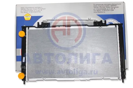 PEKAR 21700130101210 РАДИАТОР ВАЗ-2170 ПОД КОНД. HALLA (паяный, однорядный, пласт. бачки)