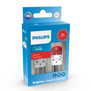 PHILIPS 11498RU60X2 Лампа сигнальная P21W LED red 11498 RU60 12V X2 (к-т)