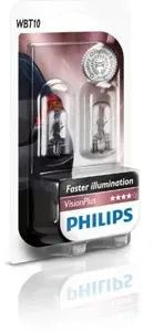 PHILIPS 12040VPB2 Лампа W5W 12V (6W) Vision Plus к-кт 2шт блистер