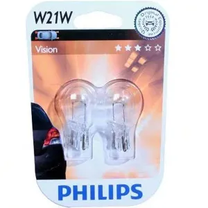 PHILIPS 12065B2 Комплект ламп W21W 12V W3X16D Vision (2шт. в блистере)