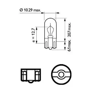 PHILIPS 12256CP Лампа накаливания, фонарь указателя поворота