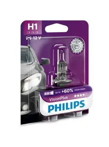 PHILIPS 12258VPB1 Лампа H1 Vision Plus 12V (55W) в блистере 1 шт