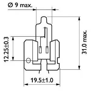 PHILIPS 12311C1 Лампа накаливания, фара дальнего света
