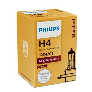 PHILIPS 12342C1 Лампа STANDARD 12V H4 6055W P43t-38 (картон) (1 шт.)