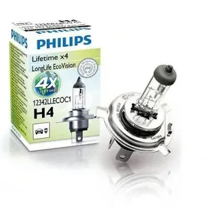 PHILIPS 12342LLECOC1 Лампа H4 LLECO 12V, 6055W, P43t-38 LongLife EcoVision (упаковка Carton box 1 шт) (код производителя