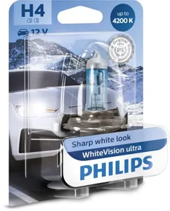 PHILIPS 12342WVUB1 Лампа H4 12V 6055W P43t-38 SUPER WHITE
