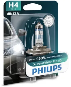 PHILIPS 12342XVPB1 Лампа H4 X-treme Vision Pro150 (бл.1ш.)