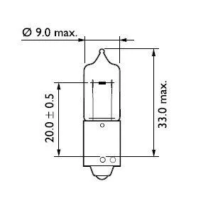 PHILIPS 12356CP Лампа H21W Vision 12V 21W BAY9s CP