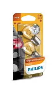 PHILIPS 12498B2 Лампа 12 21 P21W PHILIPS (блистер 2шт)