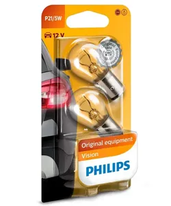 PHILIPS 12499B2 Лампа 12 21+5 2-Х КОНТАКТНАЯ P215W PHILIPS (блистер 2шт)